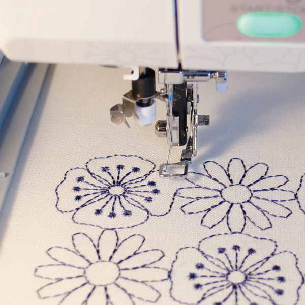 Machine Embroidery with a Pogo Foot