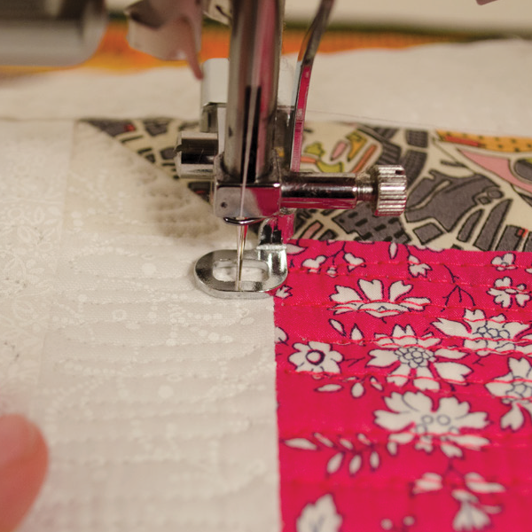 Free-motion quilting with a Pogo Foot