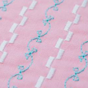 Rows of Decorative Stitching with the Decorative Foot