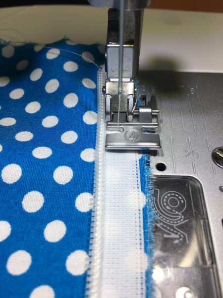 Invisible Zipper- Sewing to fabric